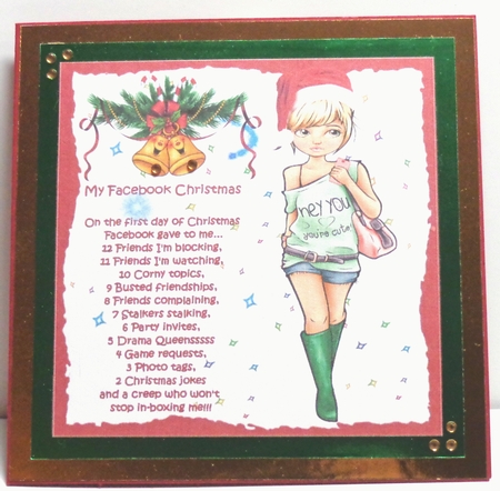 8x8 teen diva Facebook Christmas mini kit by Shonni Moore