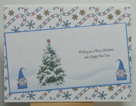Christmas insert Gnome in the snow1 by Shonni Moore