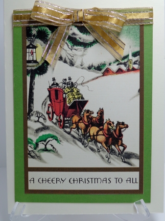Vintage Cheery Christmas A4 by Shonni Moore