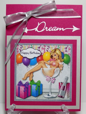 Birthday Girl in champagne glass by Shonni Moore