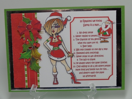 J.J 10 reasons we know Santa is a man decoupage by Shonni Moore