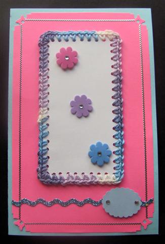 Rectangle Crochet Card Pattern by Silvia Griffin