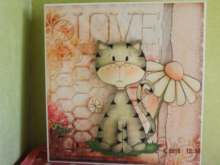 Kitschy Kat 3, 6x6 in Step by Step Card by Simone Kelly
