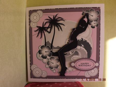 His Cameo Card Front Topper by Simone Kelly