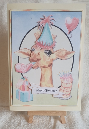 Giraffe Birthday Topper by Sinead Hickey