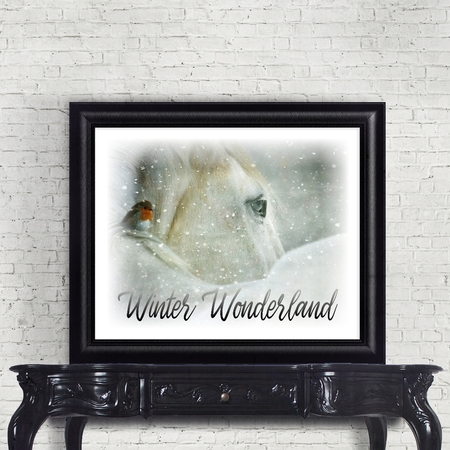 Printable Wall Decor 8 x10 Winter Wonderland by Sonja Nelson