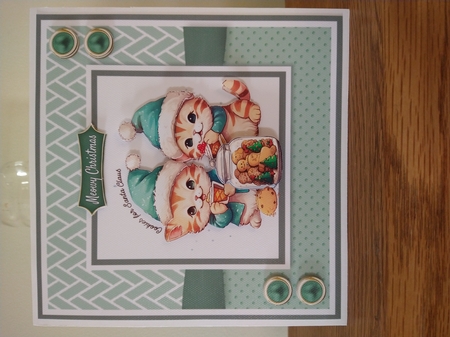 Cookie Jar Christmas Cats by Sonja Nelson