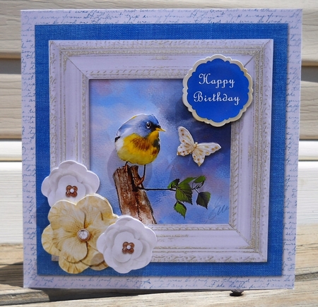 Bird in a Frame Birthday, Anniversary, Sympathy, Get Well, Thinking of you by Sonja Nelson