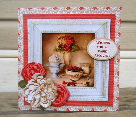 Framed Food and Floral Quick Card Sheet Birthday Rapid Recovery by Sonja Nelson