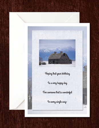 Barns Male Birthday Quick Cards with Sentiments and Inserts by Sonja Nelson