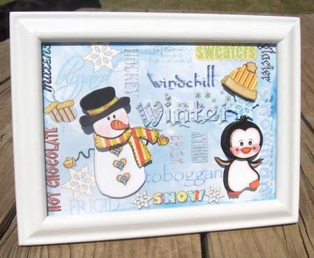 Winter Subway Art, A5 Step by Step Card by Sonja Nelson
