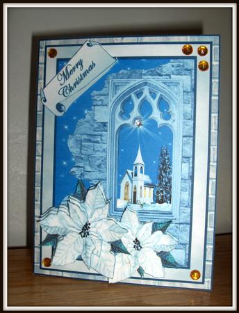 White Church Through the Window by Sonja Nelson