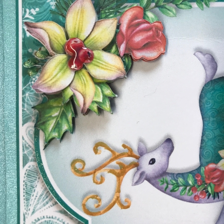 Reindeer Floral 1 by Stefanie Mohrmann