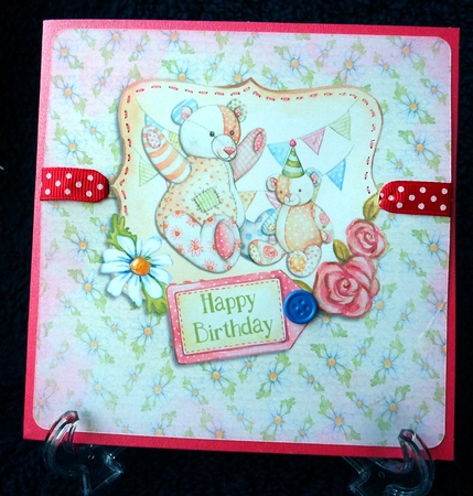6x6 Teddy Bear card+insert#3 by Stefanie Mohrmann