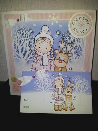 Chloe with Reindeer Christmas Money Wallet by Stella Reynolds