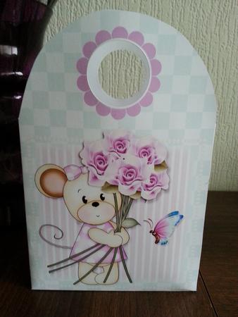 Maisy with Roses Large Gift Bag by Stella Reynolds