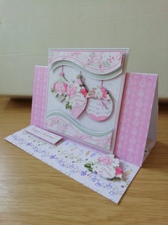 PASTEL CHRISTMAS FLORAL 7.5 Decoupage & Inserts BUMPER KIT by Stephanie Bardelli