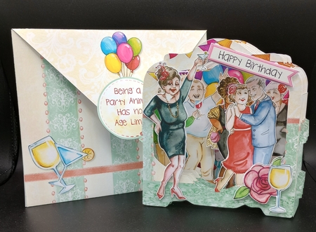 Celebrate Good Times Shape the Scene 3D Card and Envelope Kit. by Stephanie Bardelli
