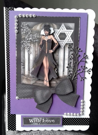Gorgeous Goth Step by Step Card Front by Stephanie Bardelli