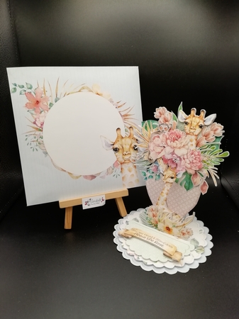 Wild about Giraffes Easel Vase and Envelope Kit.  by Stephanie Bardelli