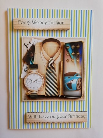 Male Cream Card All Occasions Mini Kit by Stephanie Bardelli