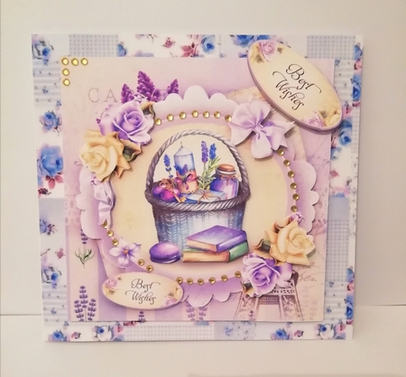 Lavender Basket Card Mini Kit by Stephanie Bardelli