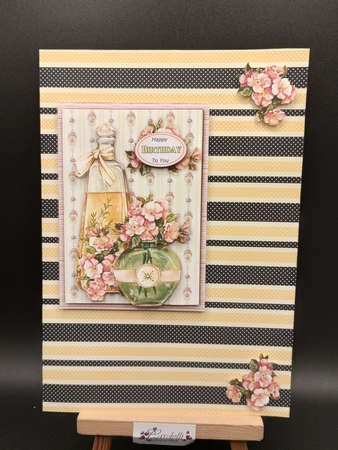 FRAGRANT GREETINGS DECOUPAGE TOPPER by Stephanie Bardelli