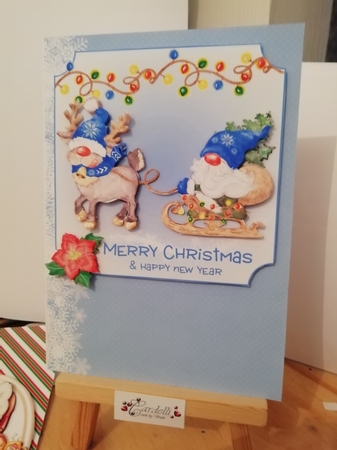 Blue Gnome Christmas Mini Kit by Stephanie Bardelli