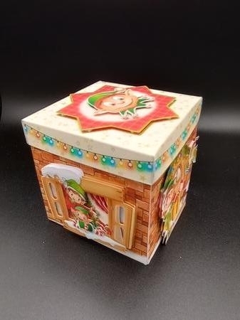 Elves Behaving Badly Exploding Box Surprise Kit. by Stephanie Bardelli