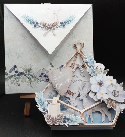 Rustic Winter 3d Terrarium Cards & Envelopes Kit by Stephanie Bardelli