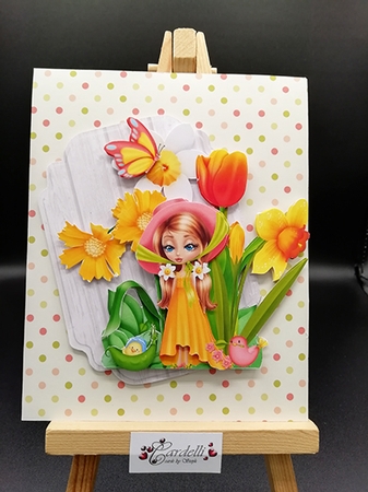 Blooming Spring Triple Easel Card  by Stephanie Bardelli