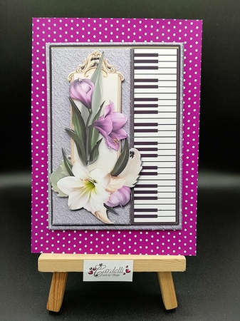 A5  Piano & Amaryllis by Stephanie Bardelli