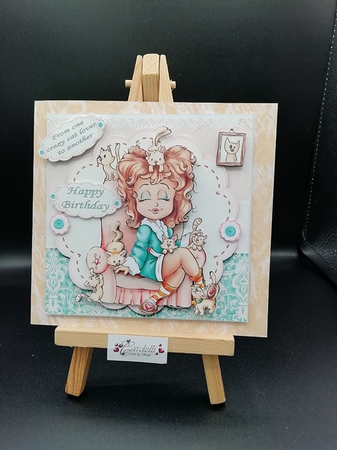 8x8 crazy cat lady birthday mini kit by Stephanie Bardelli