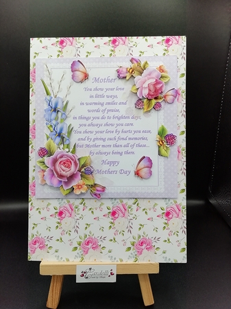 8x8 Mothers day verse with spring flowers mini kit by Stephanie Bardelli