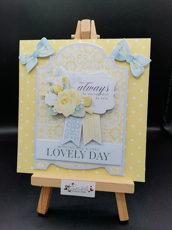 Shaped Card Topper Lovely Day by Stephanie Bardelli