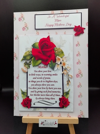 A verse with roses for mothers day by Stephanie Bardelli