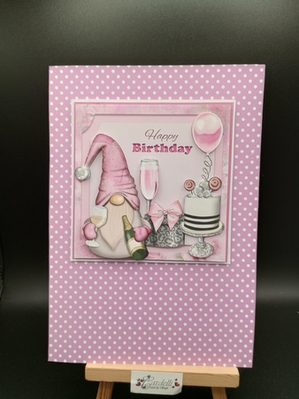 Cake And Bubbly Birthday Gnome Mini kit by Stephanie Bardelli