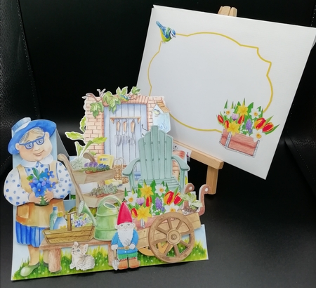 Grandmas Garden - Side Stepper Card and Envelope Kit by Stephanie Bardelli