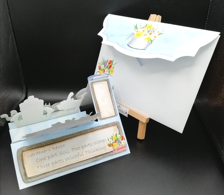 Grandmas Garden - Side Stepper Card and Envelope Kit by Stephanie Bardelli