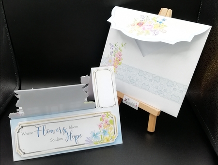 Vintage Flower Market - Side Stepper Card and Envelope Kit by Stephanie Bardelli