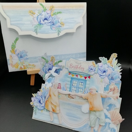 The Golden Years - We do like to be beside the Seaside - Centre Panel Stepper Card Kit by Stephanie Bardelli
