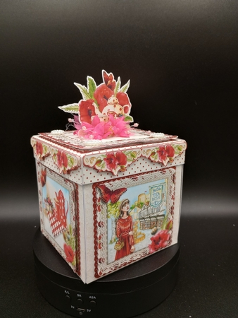 Miss Poppy Comes to Tea Exploding Box Surprise Kit by Stephanie Bardelli