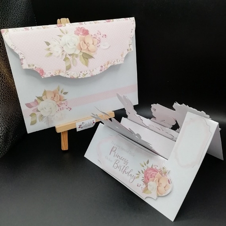 Sweet Little Princess & Friends #1 - Side Stepper Card and Envelope Kit by Stephanie Bardelli