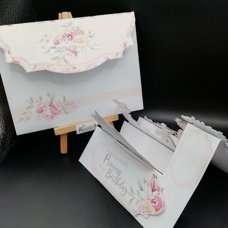 Sweet Little Princess & Friends #2 - Side Stepper Card and Envelope Kit by Stephanie Bardelli