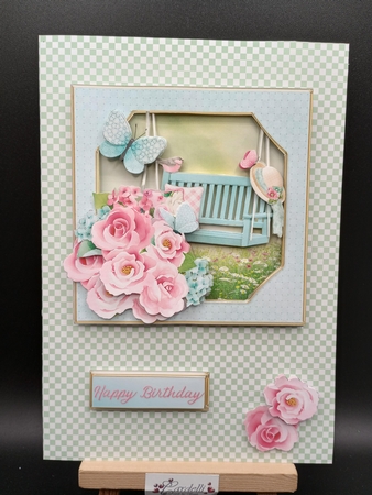 Garden Swing - Decoupage Card Mini Kit by Stephanie Bardelli