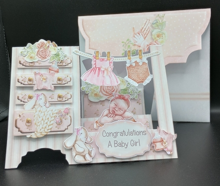 Cute as a Button - Girl #2 Dresser Stepper Card by Stephanie Bardelli