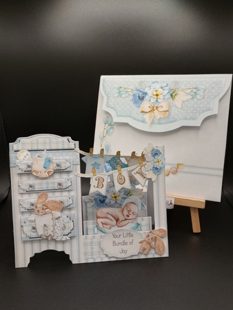 Cute as a Button - Boy #2 Dresser Stepper Card by Stephanie Bardelli