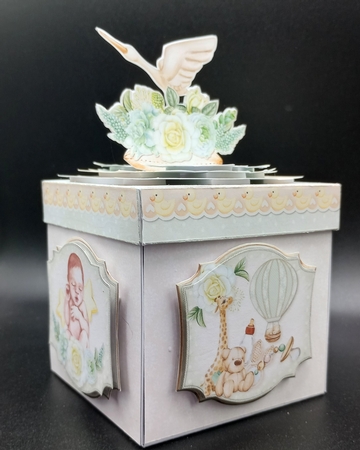 Cute as a Button Nursery #3 - Exploding Box by Stephanie Bardelli