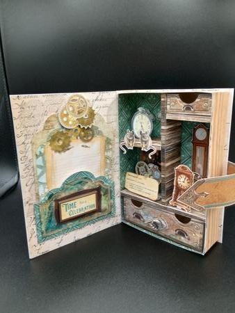 The Clockmaker - 3D Curiosity Book Box by Stephanie Bardelli