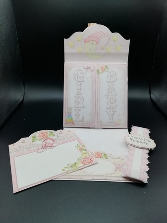 Cute as a Button Baby Girl - Folio Card Kit by Stephanie Bardelli